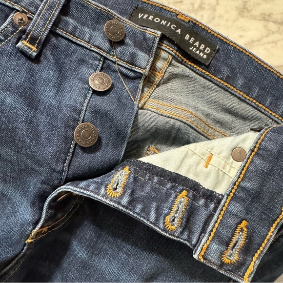 Veronica Beard High Rise Debbie 10” Skinny Jeans Size 26 - Picture 6 of 11